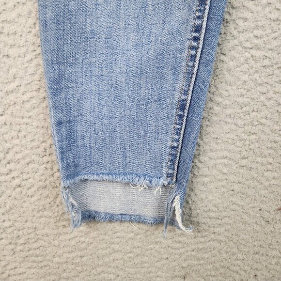 Maurices Jeans Womens 6 High Rise Ankle Straight Leg Button Fly Distressed Jeans - Picture 11 of 16